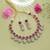 Regal crimson red color american diamond navratna polki necklace set for wedding functions