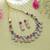 Vibrant traditional multi color american diamond navratna polki necklace set for celebrations