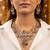 Ornate intricate multi color american diamond polki turkish necklace set for grand events