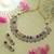 Opulent festive multi color american diamond navratna necklace set for cultural gatherings