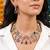 Grand sabyasachi inspired multi color russian stone necklace set for royal brides