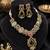 Luxurious designer multi color sabyasachi inspired russian stone necklace set for women