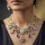 Imperial style multi color sabyasachi inspired russian stone necklace set for functions