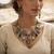 Heavy bridal multi color sabyasachi inspired russian stone necklace set for celebrations