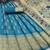 firozi silk blend banarasi jacuard work festive saree with unstitched blouse piece