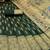 green  silk blend banarasi jacuard work festive saree with unstitched blouse piece
