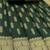 green  silk blend banarasi jacuard work festive saree with unstitched blouse piece