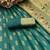 rama silk blend banarasi jacuard work festive saree with unstitched blouse piece