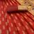 red silk blend banarasi jacuard work festive saree with unstitched blouse piece