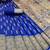 royal blue silk blend banarasi jacuard work festive saree with unstitched blouse piece
