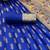 royal blue silk blend banarasi jacuard work festive saree with unstitched blouse piece