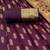 wine silk blend banarasi jacuard work festive saree with unstitched blouse piece