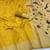 yellow silk blend banarasi jacuard work festive saree with unstitched blouse piece