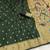 green  silk blend banarasi jacuard work festive saree with unstitched blouse piece