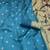 firozi silk blend banarasi jacuard work festive saree with unstitched blouse piece