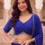 BLUE SOFT GEORGETTE ZARI COARDING WORK LEHRIYA PRINT LEHENGA CHOLI FREE SIZE