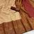 cream maroon silk blend banarasi jacuard work festive saree with unstitched blouse piece