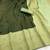 green pista silk blend banarasi jacuard work festive saree with unstitched blouse piece