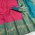 pink rama silk blend banarasi jacuard work festive saree with unstitched blouse piece