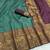 rama maroon silk blend banarasi jacuard work festive saree with unstitched blouse piece