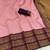 pink wine silk blend banarasi jacuard work festive saree with unstitched blouse piece