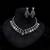 Playful gemstone multi color american diamond necklace set for special occasion wear