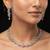 Shimmering festive multi color american diamond necklace set for indian wedding rituals