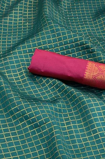rama pink silk blend banarasi jacuard work festive saree with unstitched blouse piece