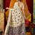 cream modal silk blend woven katha designer ethnic graceful saree
