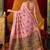 pink modal silk blend woven katha designer ethnic graceful saree