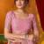 pink modal silk blend woven katha designer ethnic graceful saree