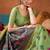 green modal silk blend woven katha designer ethnic graceful saree