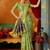 green modal silk blend woven katha designer ethnic graceful saree