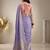 levander chiffon fabric smart festive graceful saree