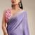 levander chiffon fabric smart festive graceful saree