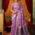 purple modal silk blend woven katha designer ethnic graceful saree