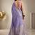 levander chiffon fabric smart festive graceful saree