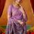 purple modal silk blend woven katha designer ethnic graceful saree