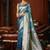 firozi soft silk blend woven jacquard designer graceful ethnic saree