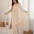 white smart moss butti designer classy ceremonial saree