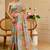 multicolor cotton blend zari weaving floral digital print festive saree with unstitched blouse piece