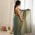 green smart moss butti designer classy ceremonial saree