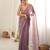 purple smart moss butti designer classy ceremonial saree