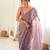 purple smart moss butti designer classy ceremonial saree