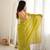 olive smart moss butti designer classy ceremonial saree