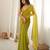 olive smart moss butti designer classy ceremonial saree