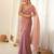 peach smart moss butti designer classy ceremonial saree
