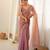 peach smart moss butti designer classy ceremonial saree