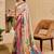 cream cotton blend zari weaving floral digital print festive saree with unstitched blouse piece