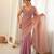 peach smart moss butti designer classy ceremonial saree